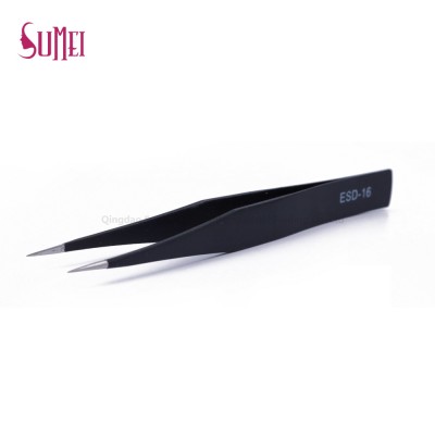 Stainless Steel False Eyelash Application Tweezers for mink eyelashes