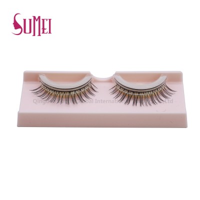 wholesale false eyelashes Human Hair Self Adhesive strip Lash