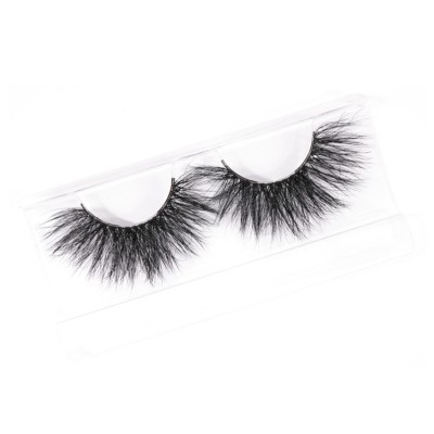 Wholesale quality stable multiple quality inspection 25mm handmade 3d 5d fluffy mink strip eyelashes