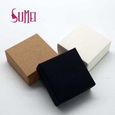 Wholesale price Kraft paper box white color paper box red color box custom package logo